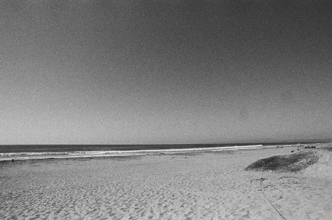 deep static sky at the beach