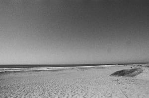 deep static sky at the beach